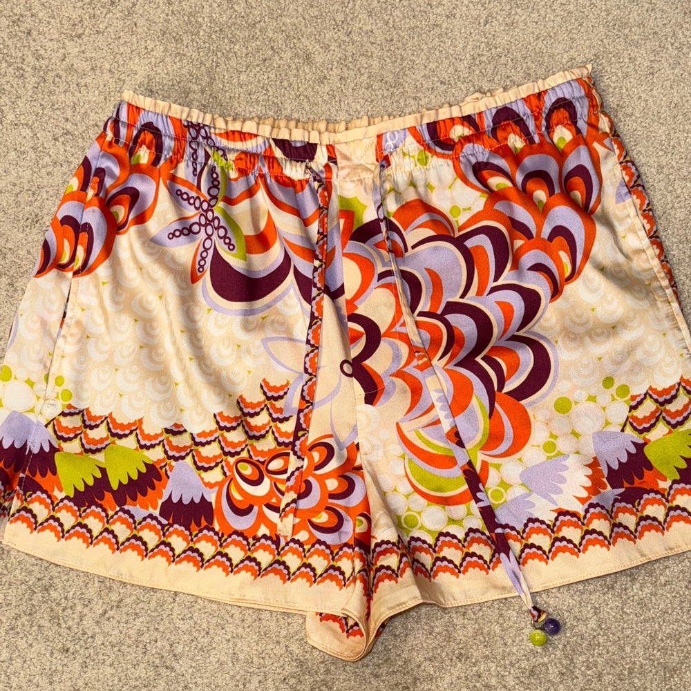 Zara Multicolor High Waist Women's Shorts